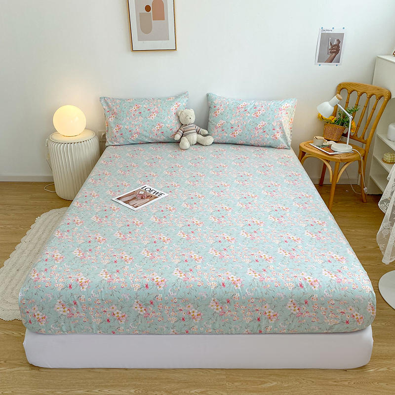 

Bonenjoy 1 шт. простыня на резинке из чистого хлопка с эластичным принтом мультяшных машин, односпальная простыня размера Queen(Нет наволочки) 90x200x25cm