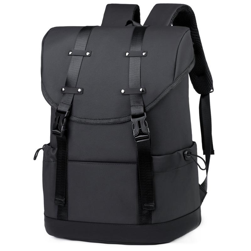 New men's fashion high-value backpack backpack, college student schoolbag, large-capacity commuter laptop bag