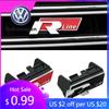 2026 Hot For Volkswagen VW ABS Car Front Grille Emblem Badge for Volkswagen Golf R Rline Tiguan Touareg Polo GTI CC Passat R36 S