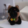 Niedlicher Hunde-Plüsch-Schlüsselanhänger aus weichem Kurzflorstoff für Geschenke und Taschen-Dekoration