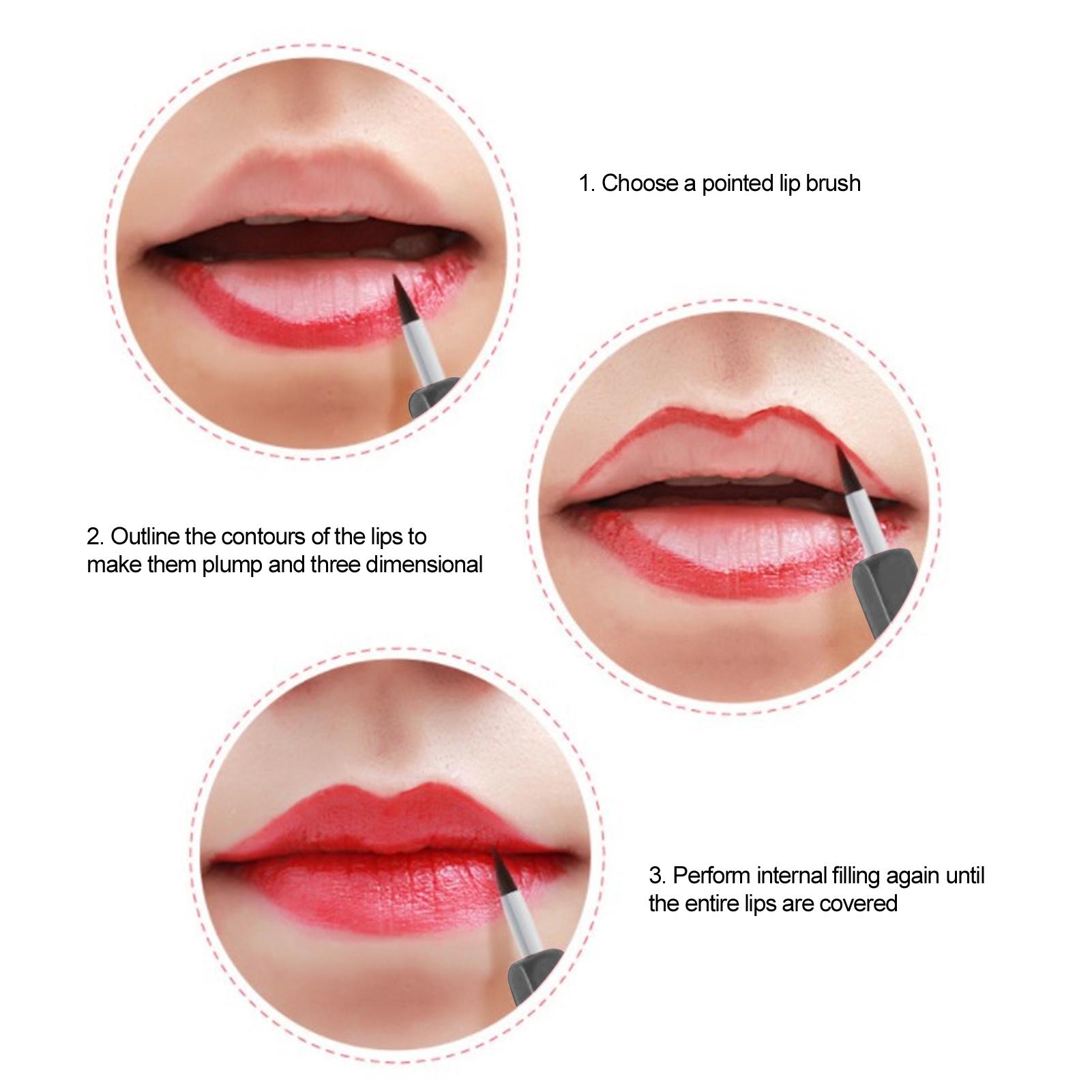 Draagbare Intrekbare Lippen Make-up Kwast Lippenstift Lipgloss Kwast Applicator Make-up Tool