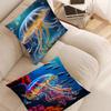 Abstract Fluorescence Jellyfish 45*45cm Cushion Cover Pillow Cover Decor Pillowcase Home Pillowcase For Couch Pillow