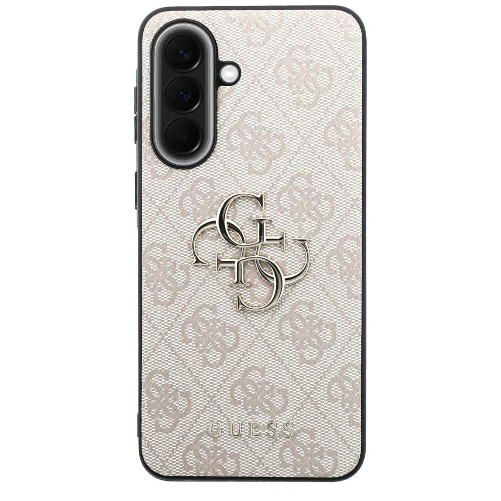 Guess Leather 4G Metal Logo Case for Samsung Galaxy A57 5G Pink
