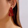 Ocean Series Lobster Earrings Enameled Metal Ear Jewelry Cute Animal Earrings  for Girls Ladies