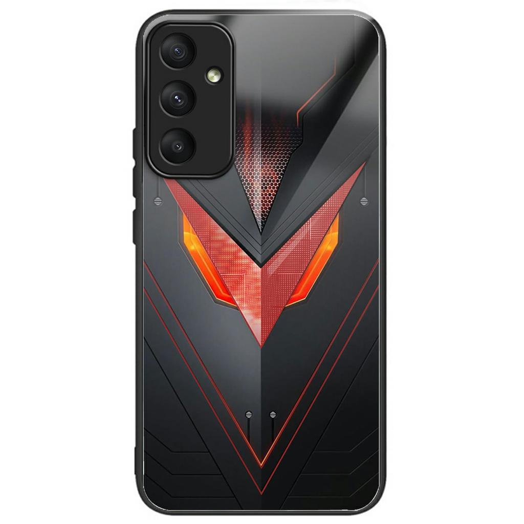 For Samsung Galaxy S25 Case Tempered Glass TPU Drop-Proof Pattern Printing Phone Cover