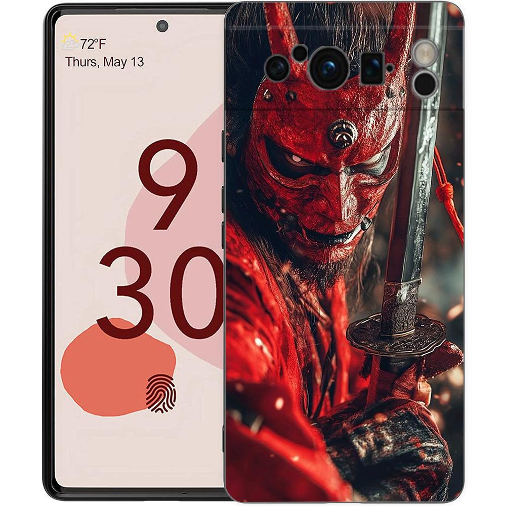 

Phone Case Cover for Google Pixel 10 9 8 7 6 7A 6A Pro Shockproof Soft TPU 10 9 Pro XL Shell Bag Fundas Japan Ghost Face Samurai Pixel 10 Pro XL