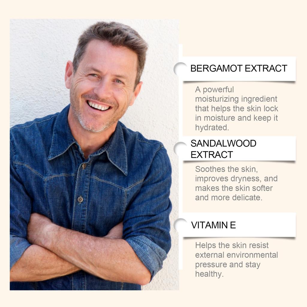 Men's Body Cleansing Cream Fresh, Long-lasting Reduction Of Odors Mild, Non-irritating, Convenient And Comfortable Daily Care Care For Skin Confidence