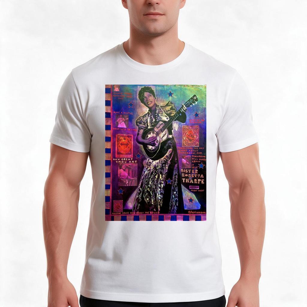 Sister Rosetta Tharpe Tshirt Summer Casual Cotton Tee Oversized Streetwear Tops Vintage Graphic Print Unisex Unisex Unisex