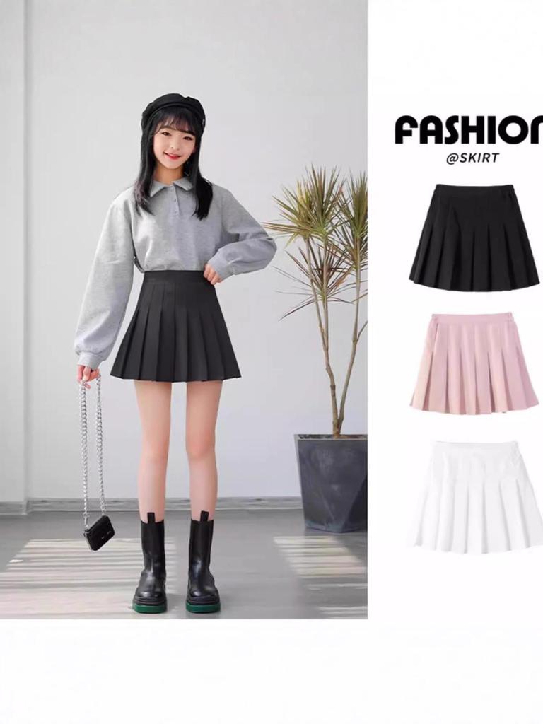 High-Waisted Pleated Mini Skirt - Autumn/Winter Fashion, Trendy Slim Fit for Women