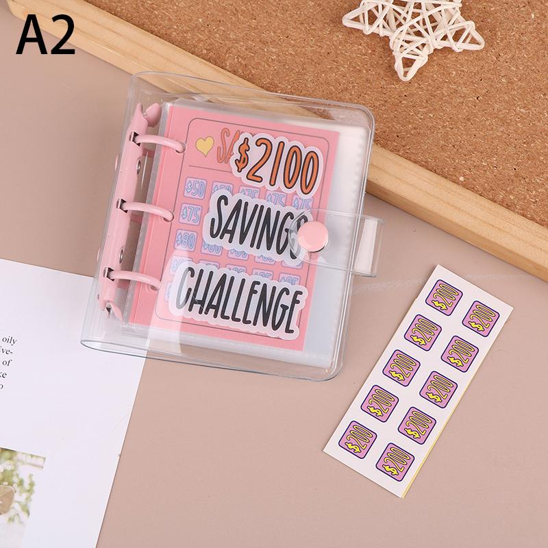 Úsporný pořadač $ 2 100/5 000 Úspory Výzva pro notebooky s volnými listy Plánovač rozpočtu bydlení Úspory v hotovosti