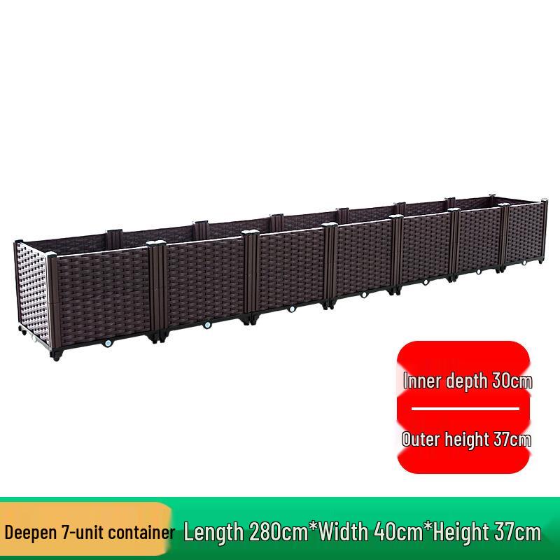 Extra Large Plastic Raised Vegetable & Flower Planter for Balcony/Courtyard