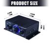 Home Sound System Digital Amplifier 12V 2A 20W+20W Double Channel HiFi 2.0 Stereo Sound Amplifier Home Studio Office