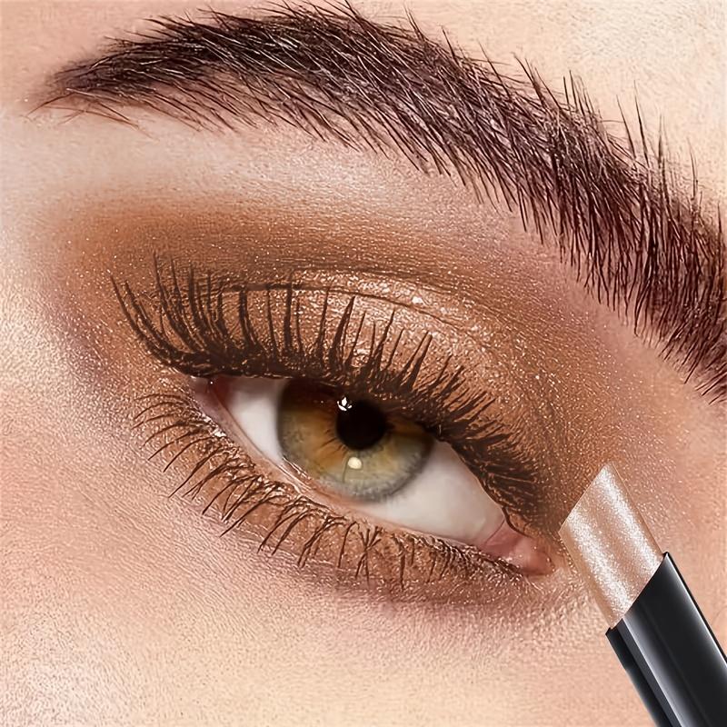 Paleta de Sombras Shimmer em Bastão de 6 Cores, Maquiagem à Prova d'Água e de Longa Duração com Tons Neutros - Barras de Sombra Cremosas