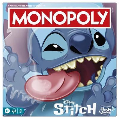Monopoly Stitch, Board Game, 2 To 4 Players, 30 Minutes, Disney Lilo & Edition; Stitch, From 8 Years Old