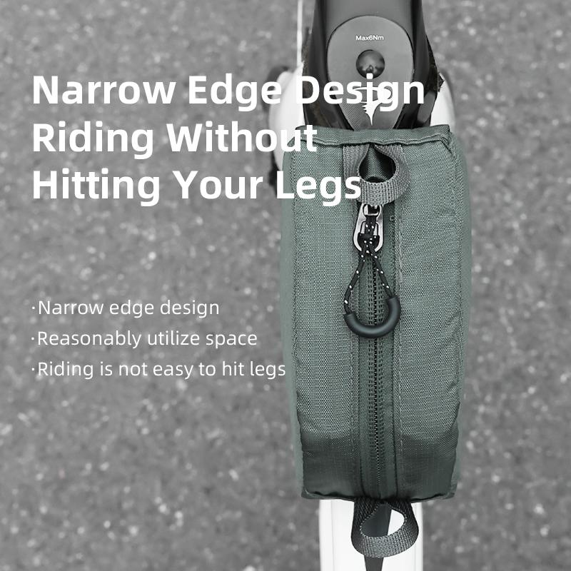 Waterproof Double-Zip Bike Front Frame Bag - Universal for MTB Road Bikes, Durable Outdoor Cycling Storage Pouch