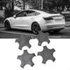 28GC Weather Car Hub Caps Modern 5 Prong Center Wheel Covers 4pcs for Vehicle