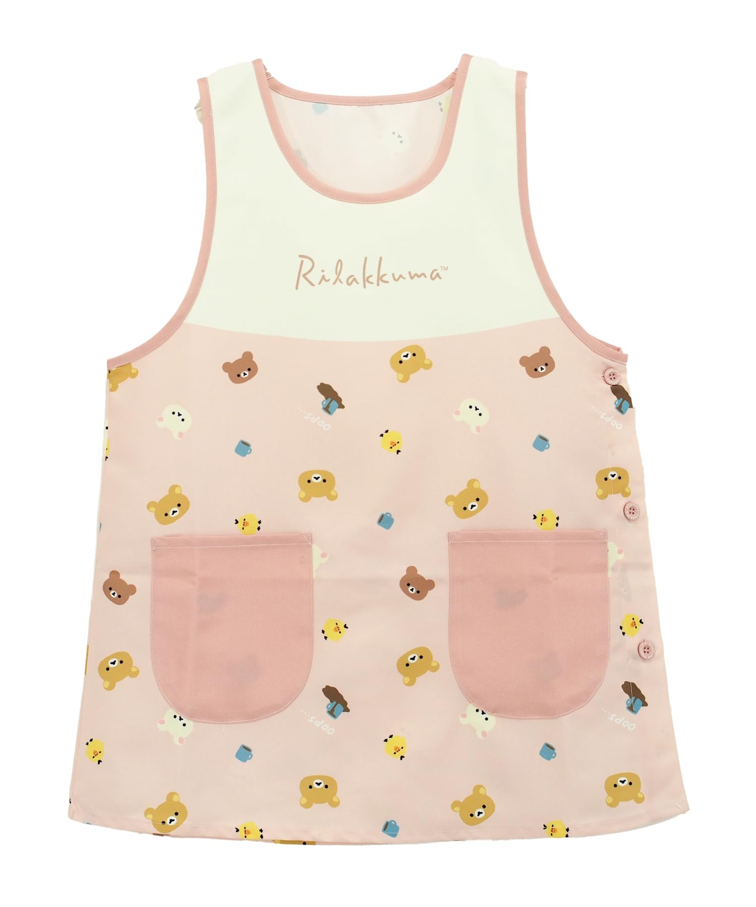 

Фартук ON NISHIKI Rilakkuma для детского сада, фартук с боковым персонажем, для учителей, на пуговицах, быстросохнущий, немнущийся, женский (01 Розовый/ML/40364)