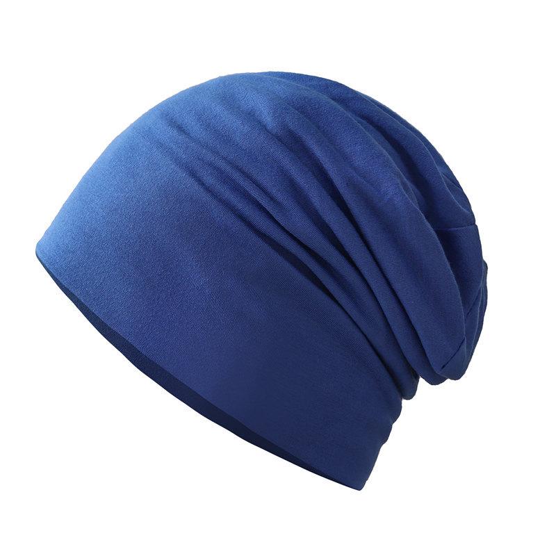 Cold hat men's new baotou hat solid color stacking hat popular double-layer pullover hat thin confinement hat headgear hat