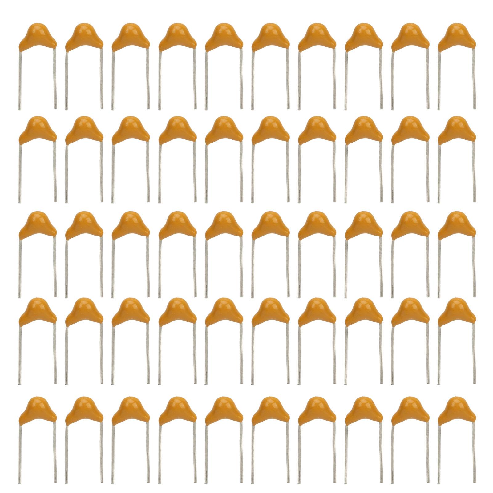 

50pcs 100nF 50V Multilayer Monolithic Ceramic Capacitor 5.08mm for RC Brushed Motors 030 050 130