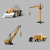 Alloy Excavator Construction Toy For Kids With Inertia Drive And Articulated Joints