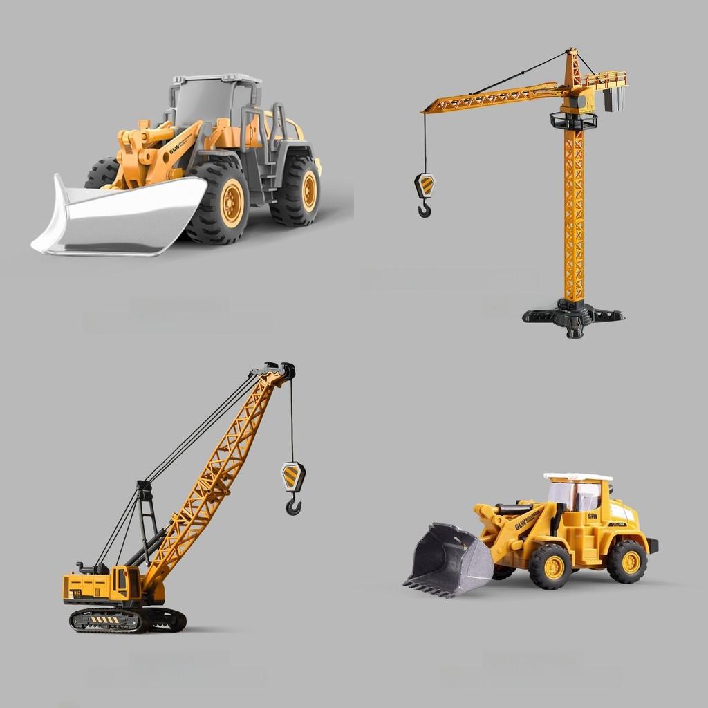 Alloy Excavator Construction Toy For Kids With Inertia Drive And Articulated Joints
