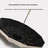 24-Rib Automatic Umbrella, Black Glue Sun Protection, Custom Logo, Business Gift – Enhanced for All-Weather Use