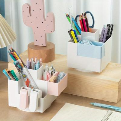 360 Degree Rotation Pen Holder Pencil Holder For Desk, Desk SimpleModern Minimalist Makeup Organizer Pen Cup Multifunctional OfficeSupplier For Home