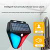 Solar LED Security Alarm Light PIR Motion Sensor Waterproof Outdoor Warning Lamp for Farm, Pond, Home, Yard, Warehouse and Villa