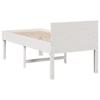 Vidaxl Bed Frame Without Mattress, White, 90X190 Cm, Solid Pine Wood