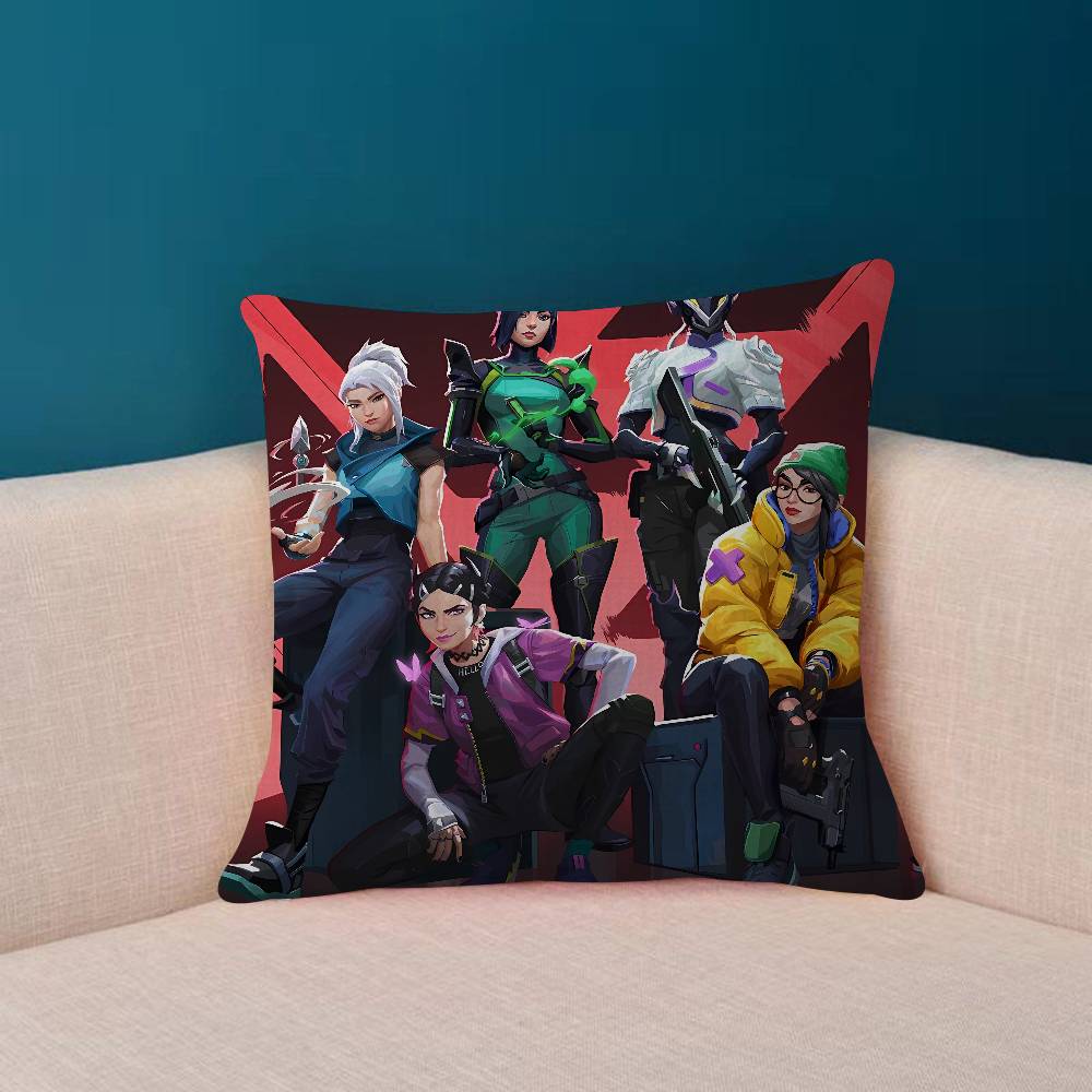 HOT Game VVALORANT Personalized Pillow Cover Kids Bedroom Wild Party Decor Pillowcase Kid Birthday Shower Gift