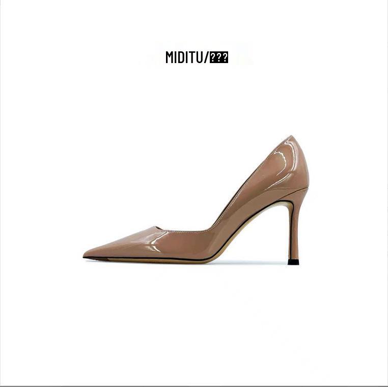 Leder Spitzschuh Stiletto High Heels 2025