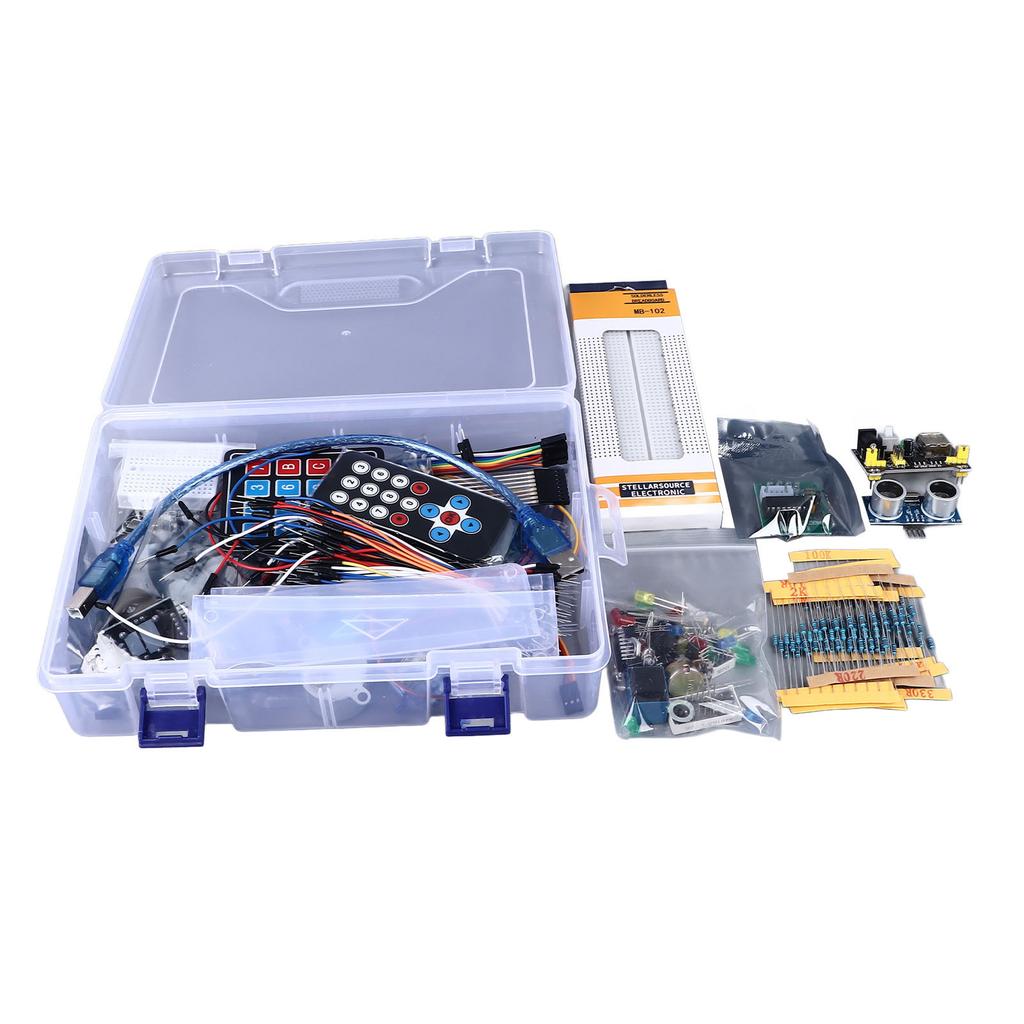 Kit Componente Electronice 830 Breadboard LED Buzzer Rezistor Senzor Temperatură Umiditate Electronică