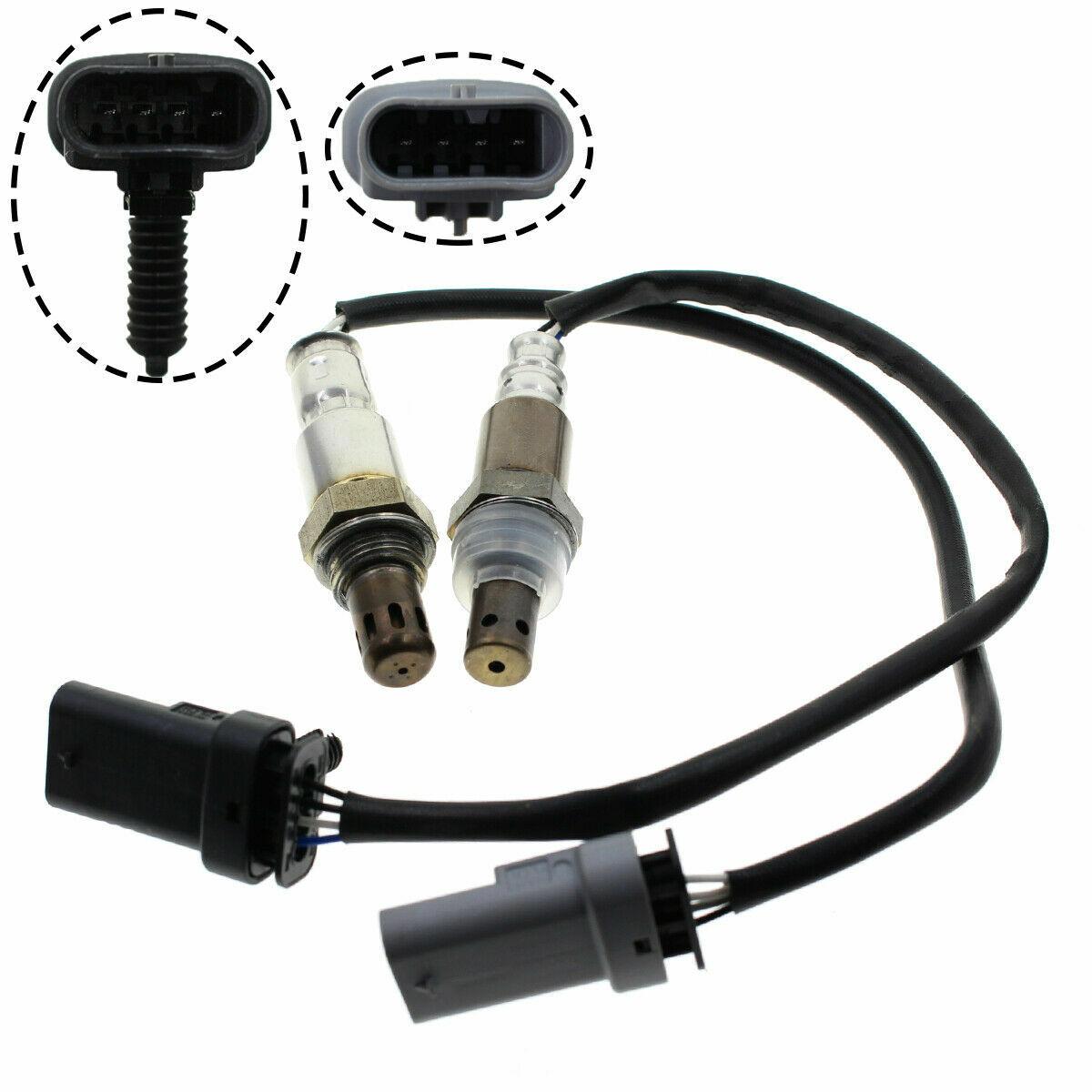 2pcs Upstream+Downstream Oxygen Sensor Fit for 2013-2017 Cadillac ATS 2.5L 2.0L