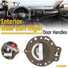 OCPTY Maçanetas de Porta Internas Traseiras Lado do Motorista Esquerdo Passageiro Direito Substituição compatível 2006-2010 para Jeep Commander Maçanetas Internas de Porta Textura