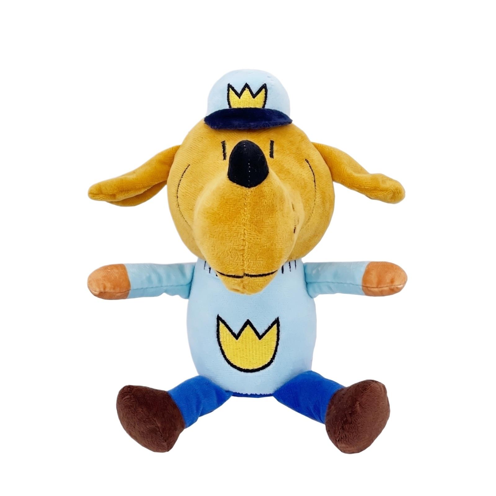 

Plush Dog Toy Soft Stuffed Animal Figure with Superhero Costume and Mask Stuffed Plush Figure for Kids and Collectors One Size