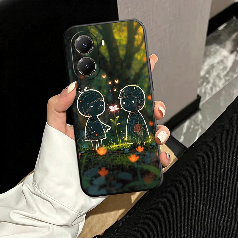 Nature Cute Child Painting Style Soft Phone Case for Xiaomi Poco X5 X6 X7 X8 Pro Max X3 F7 F8 Ultra M8 M7 M6 M5 Redmi 15 15C 14C
