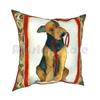 Airedale Terrier Dog Christmas Pillow Case Printed Home Soft Throw Pillow Airedale Terrier Dog Christmas