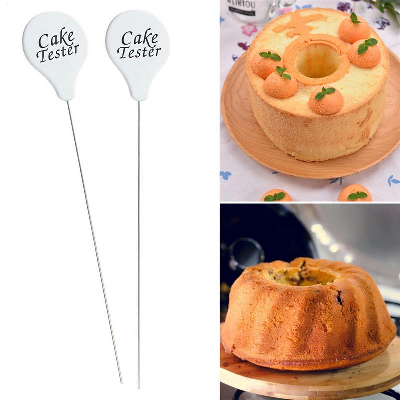 Cake Tester Probe Reusable Stainless Steel Cake Testing Needle Sticks For Bread Biscuits Muffin Pancake Home Bakery Tools