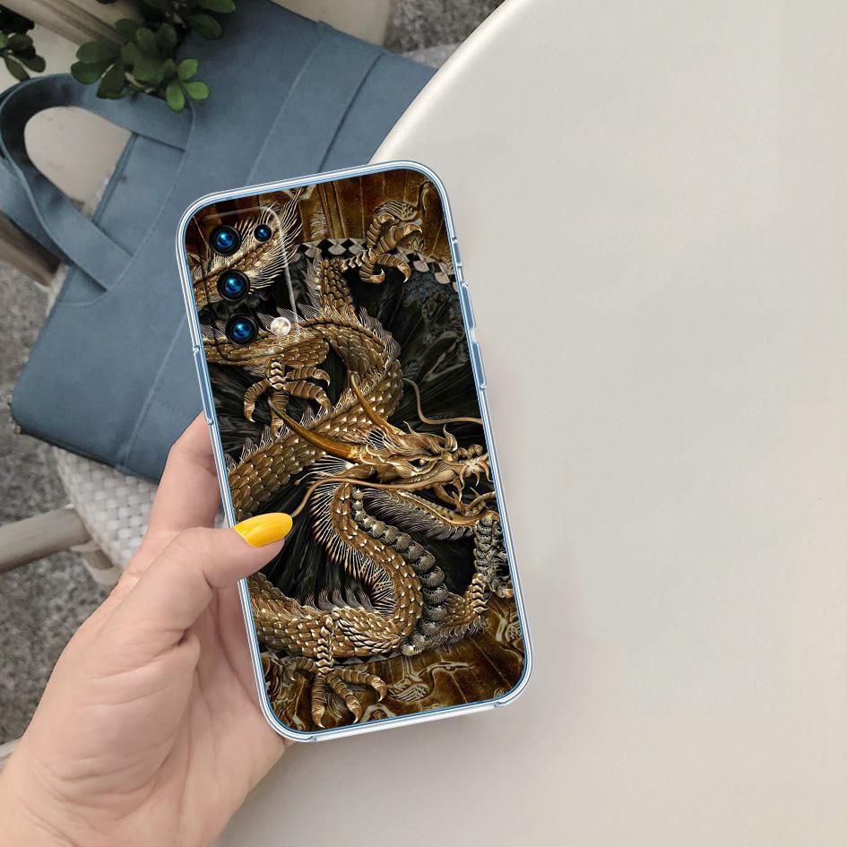 

LO25 Chinese Dragon Phone Case for Motorola Moto E13 E15 E20 E22 E22I E22S E30 E32 E40 E7 E7I G Plus Power Play Stylus G22 G14 Motorola Moto E22