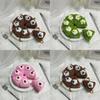 Cartoon Style Plush Dessert Charm With Short Plush Material For Kids Backpack Decor