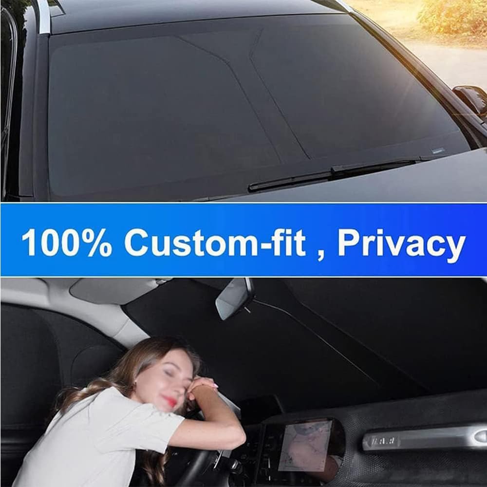 Car Windscreen Sun Shade for Toyota 4Runner 2003 2004 2005 2006 2007 2008 2009 Front Windshield Sunshade Foldable Cover Visor Sunshades Interior