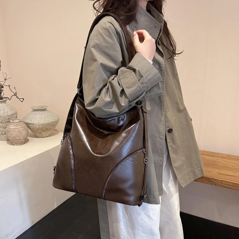 Jednoramenná crossbody taška, Ležérní cestovní batoh s velkou kapacitou, Dvouramenná taška, Dámská nákupní taška