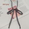 Japanese School Style Solid Color No-Tie Bow Tie for Women