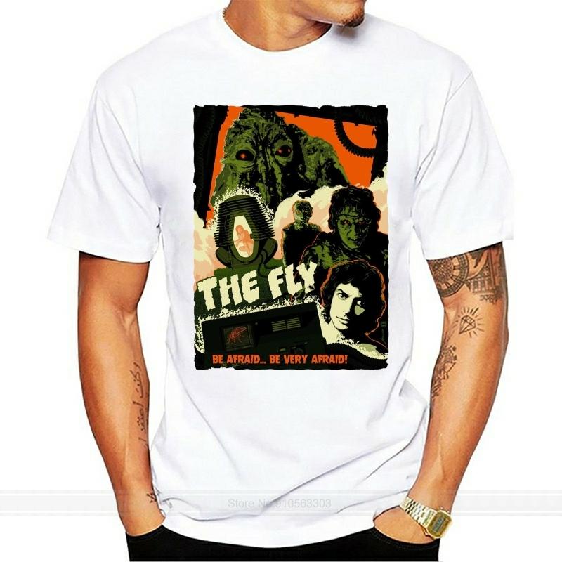 The Fly,Sci-Fi,Horror ,Drama ,Sizes S - 3Xl,1986,Old Movie,Mens T-Shirt, G0698 ?Casual Print Fashion Tee Shirt S разноцветный