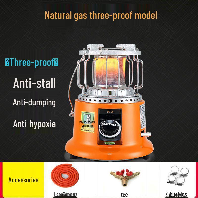 Burner Emperor Natural/Liquefied Gas Energy-Saving Fireplace Heater: New Model for Household Heating