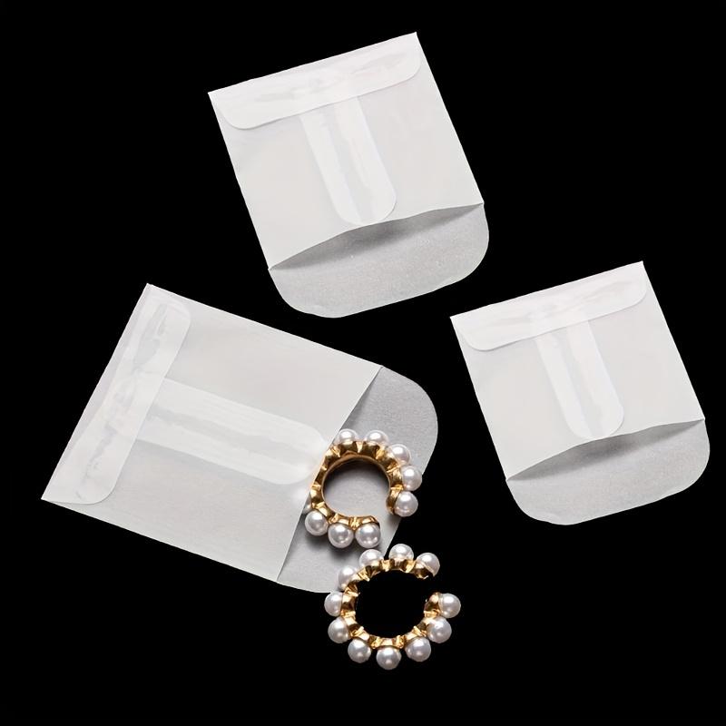 30Pcs Semi-Transparent Mini Envelopes, Self-Adhesive Design, Perfect for Storing Jewelry, Coins and Seeds