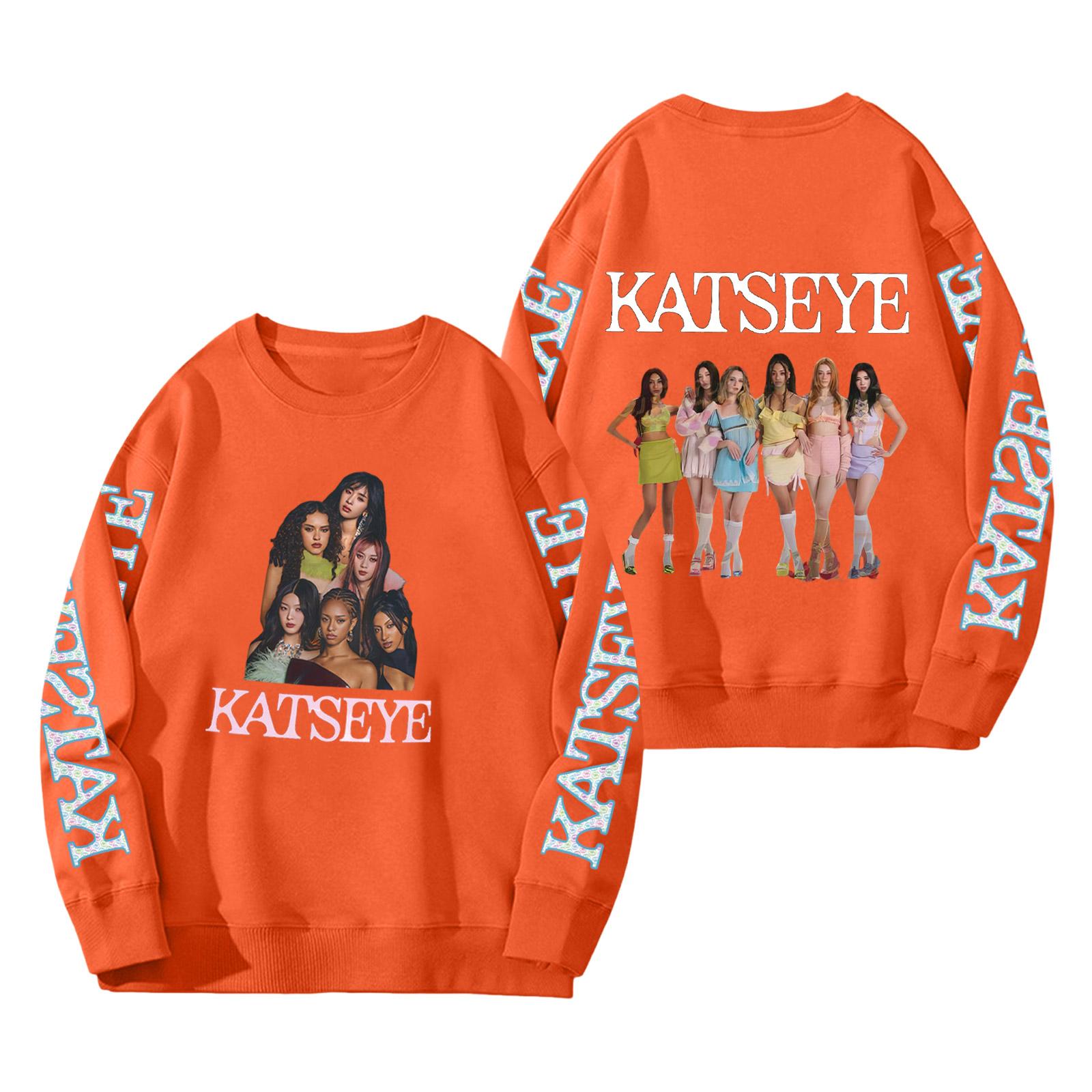 

Женский модный пуловер с длинным рукавом, принтом и круглым вырезом, свободного кроя S шафрановый