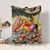 1Pc Winnie Pooh Friends Blanket Soft And Comfortable Casual Warm Camping Travel Christmas Halloween Xmas Gift M924210