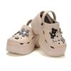 Women Chunky Platform Sandals Summer Soft Thick Sole Diy Clogs Garden Shoes Woman Closed Toe Non-Slip Beach Slides Sandals