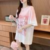 Navava Men LeTTering GradaTion Loose FiT Half Sleeve T shirT nT2524